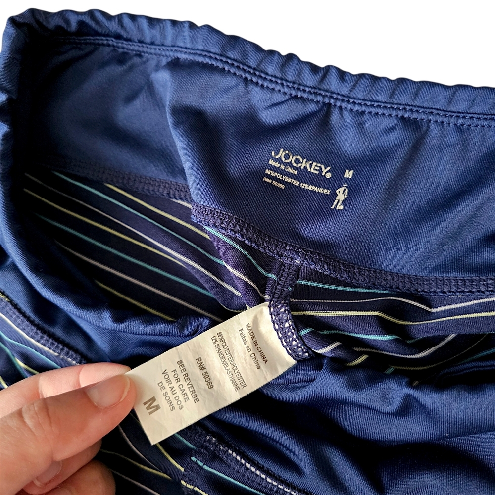 Jockey Women's Striped Cutout Capri Active Leggings - Size M - Picture 7 of 10
